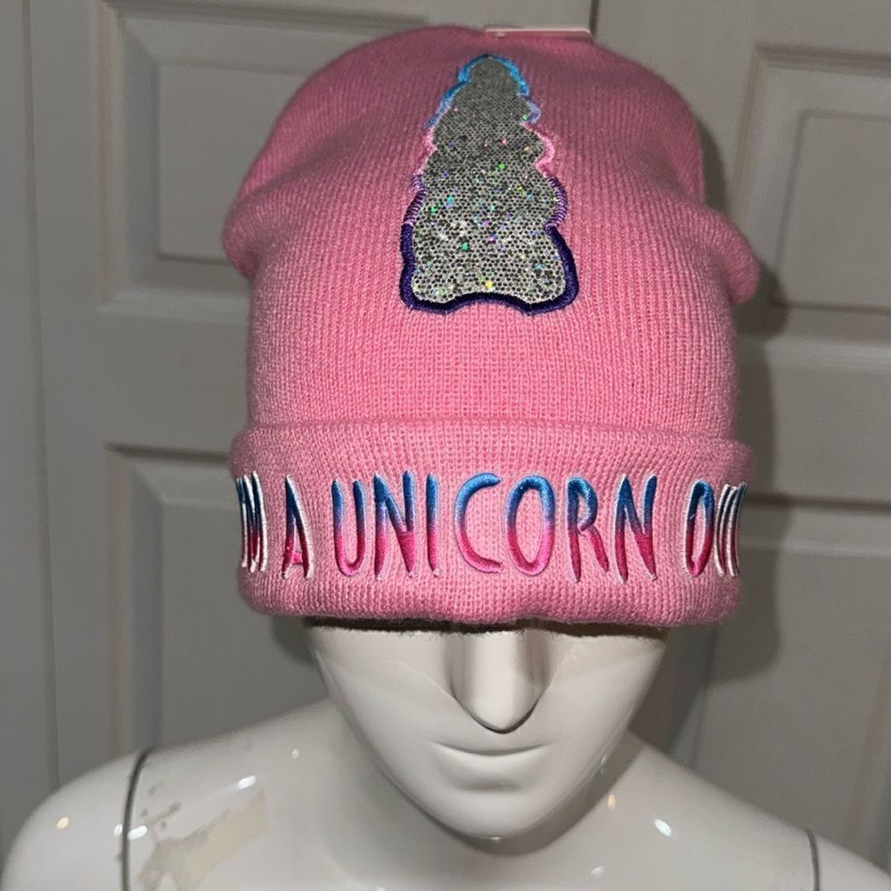 Papillon Pink Unicorn  hat